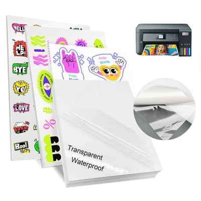 برچسب استیکر سطح شفاف ضد آب PET 80gsm