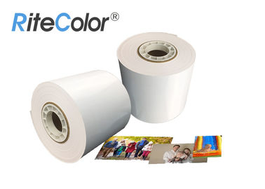 رول کاغذ چاپی مینی لایت جوهر افشان براق 240gsm 6 اینچ درخشش برای فوجی DX100