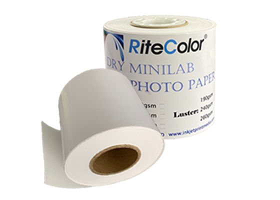 رول کاغذ عکاسی براق ضد آب Micro porous RC mini dry lab for Epson Fuji DX100