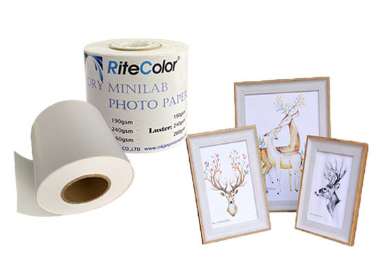 کاغذ عکس حرفه ای Instant dry Micro porous Minilab dry inkjet high paper for Fuji DX100