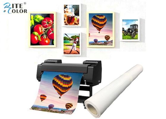 رول کاغذ عکس روکش دار Inkjet RC 190gsm رول با فرمت بزرگ